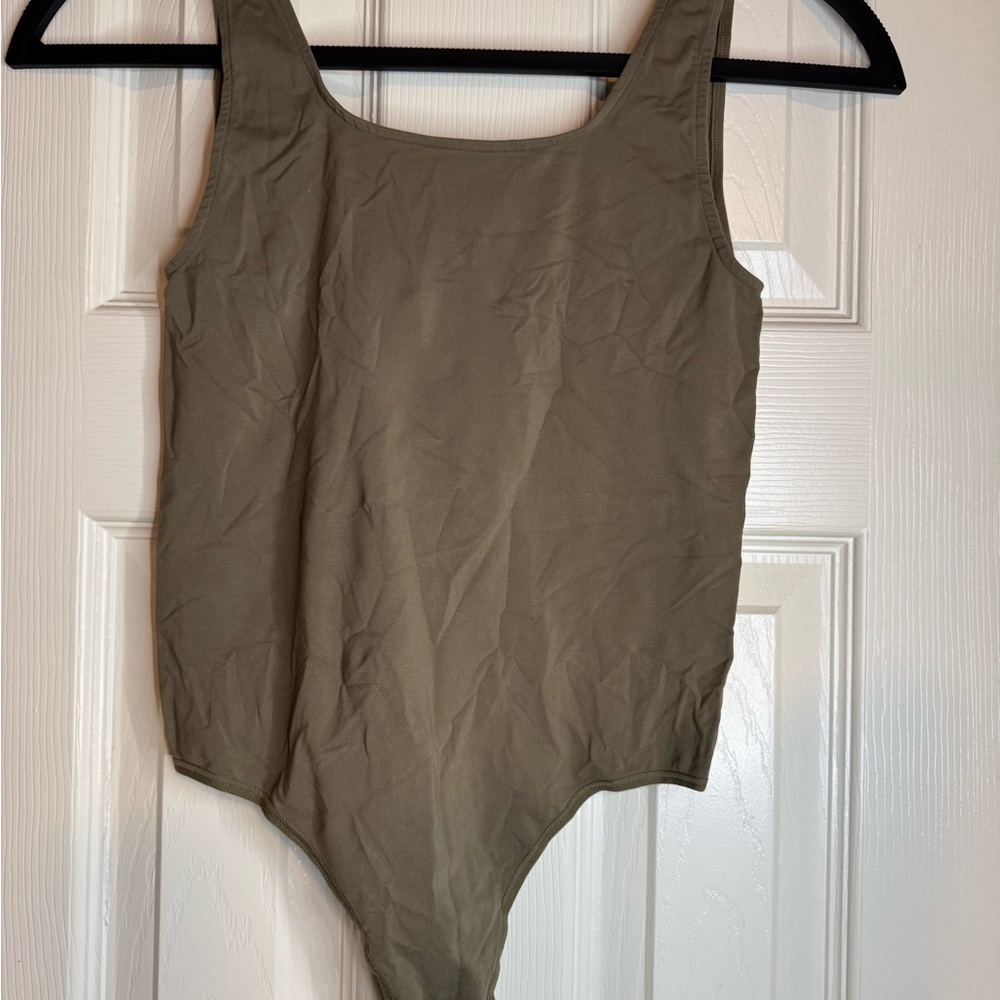 SKIMS Olive Green Bodysuit
